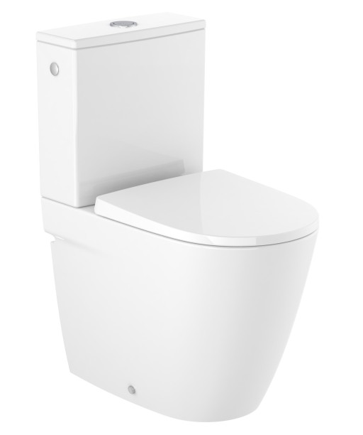 Vas WC Roca Ona Rimless back-to-wall alb