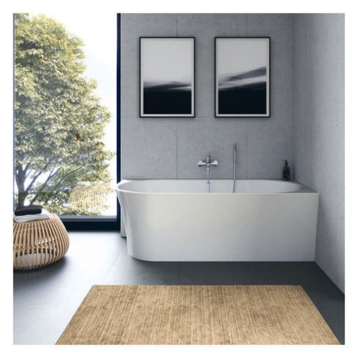 Cada freestanding Duravit DuraSenja 150x75cm de colt orientare dreapta alb