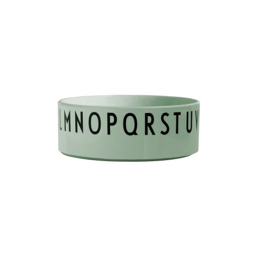 Bol pentru copii Design Letters Eat & Learn, ø 11 cm, verde