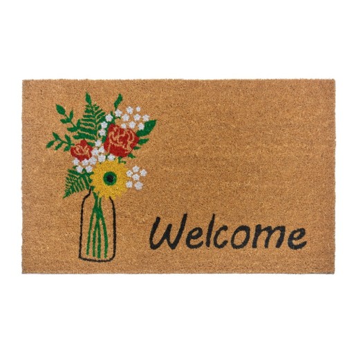 Covoraș de intrare din fibre de cocos 75x45 cm Hello & Flowers - Hanse Home