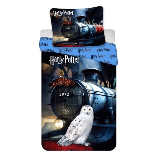 Lenjerie de pat din bumbac pentru copii Jerry Fabrics Harry Potter, 140 x 200 cm