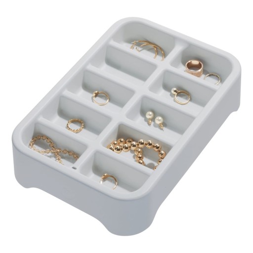 Organizator pentru bijuterii iDesign Eco Bin 10, 28,12 x 19,23 cm, gri