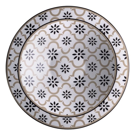 Farfurie adâncă din gresie ceramică Brandani Alhambra, ø 30 cm