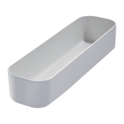 Cutie pentru depozitare iDesign Eco Bin, 36,58 x 9,14 cm, gri