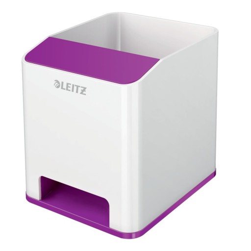 Suport de creioane Leitz WOW, alb-violet