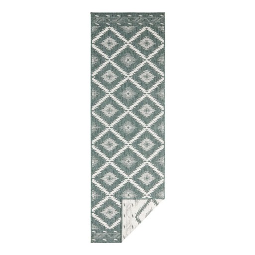 Covor adecvat pentru exterior NORTHRUGS Malibu, 250 x 80 cm, verde-crem