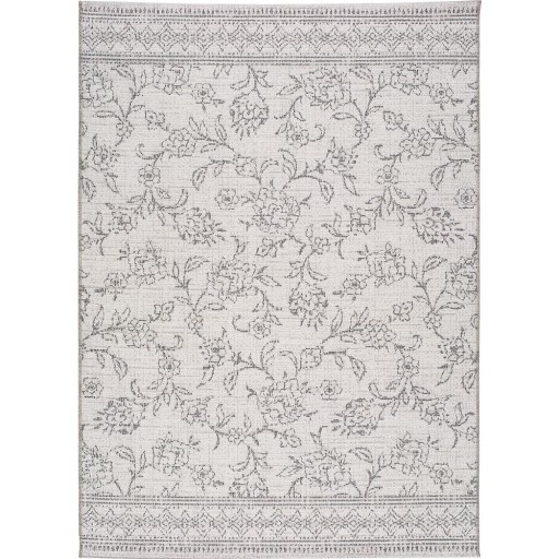 Covor de exterior Universal Weave Floral, 155 x 230 cm, gri