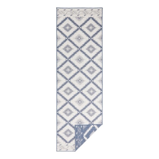 Covor adecvat pentru exterior NORTHRUGS Twin, 350 x 80 cm, albastru-crem