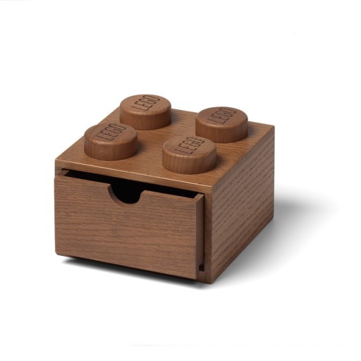 Cutie de depozitaredin lemn de stejar pentru copii LEGO® Wood