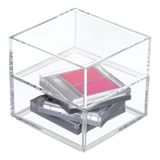 Organizator transparent stivuibil iDesign Clarity, 10 x 10 cm