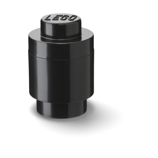 Cutie depozitare rotundă LEGO®, negru