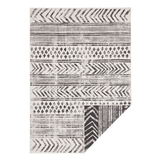 Covor adecvat pentru exterior NORTHRUGS Biri, 120 x 170 cm, negru-crem