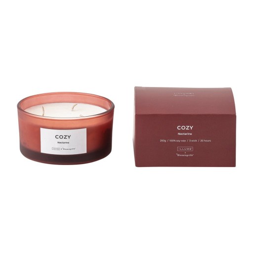 Lumânare parfumată timp de ardere 25 h Cozy Nectarine – ILLUME x Bloomingville