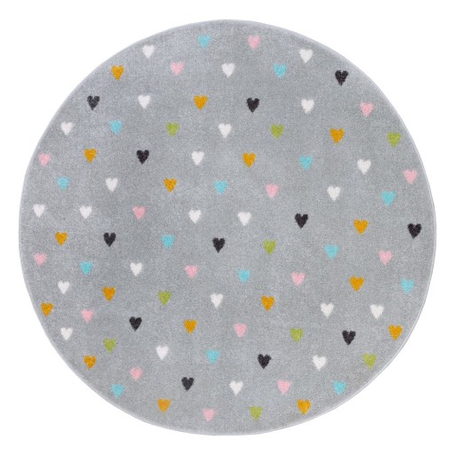 Covor pentru copii gri ø 100 cm Little Hearts – Hanse Home