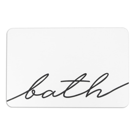 Covoraș de baie alb din diatomit 39x60 cm Bath – Artsy Doormats