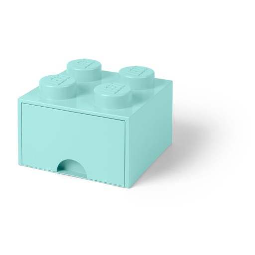 Cutie pătrată pentru depozitare LEGO®, albastru deschis