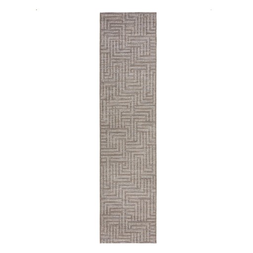 Covor de exterior gri/bej tip traversă 230x60 cm Salerno - Flair Rugs