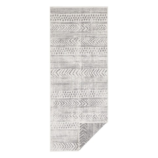 Covor adecvat pentru exterior NORTHRUGS Biri, 80 x 250 cm, gri-crem