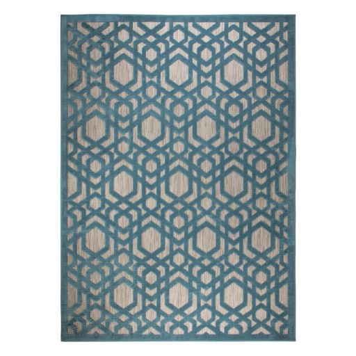 Covor de exterior albastru tip traversă 150x80 cm Oro - Flair Rugs