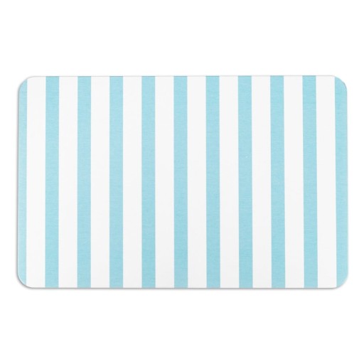 Covoraș de baie alb/albastru deschis din diatomit 39x60 cm Stripe – Artsy Doormats