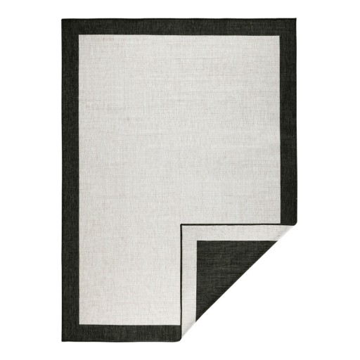 Covor adecvat pentru exterior NORTHRUGS Panama, 80 x 150 cm, negru - crem