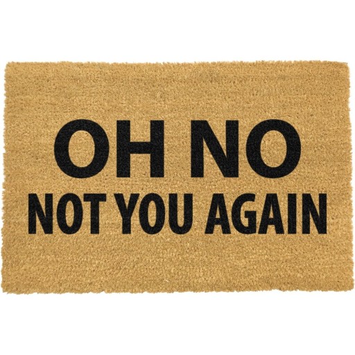 Covoraș de intrare din fibre de nucă de cocos 40x60 cm Not You Again – Artsy Doormats