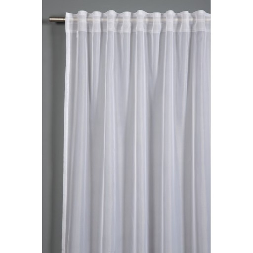 Perdea albă 245x140 cm Voile Uni - Gardinia