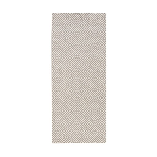 Covor de exterior NORTHRUGS Karo, 80 x 200 cm, gri