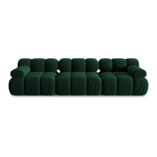 Canapea verde cu tapițerie din catifea 282 cm Bellis – Micadoni Home