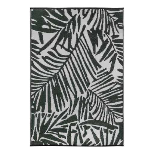 Covor pentru exterior Green Decore Fern, 90 x 150 cm, verde-alb