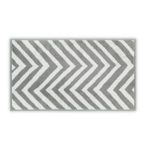 Prosop alb-gri din bumbac 33x33 cm Chevron – Foutastic