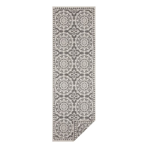 Covor adecvat pentru exterior NORTHRUGS Jardin, 80 x 250 cm, gri-crem