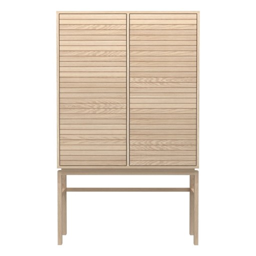 Dulap în culoare naturală cu aspect de lemn de stejar 91x150 cm Linley – Actona