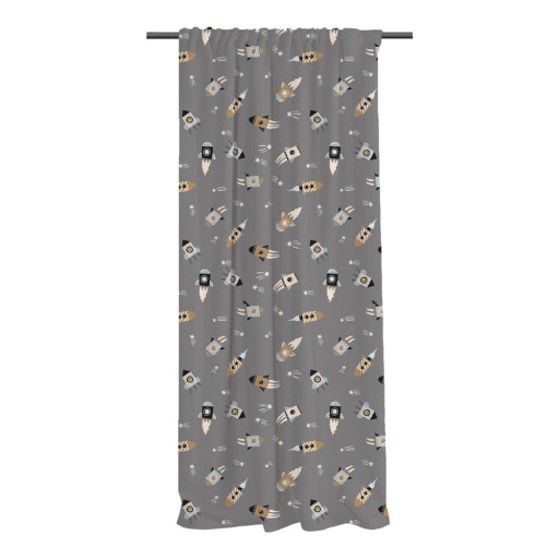 Draperie gri pentru copii 250x110 cm Cosmos - Butter Kings