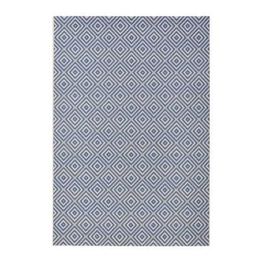 Covor de exterior NORTHRUGS Karo, 160 x 230 cm, albastru