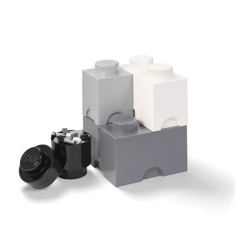 Set 4 cutii de depozitare din plastic LEGO®, 25 x 25 x 33 cm