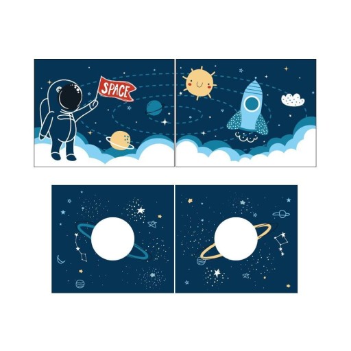 Draperie pentru copii pentru pat 196,5x86,5 cm Space Shuttle - Vipack