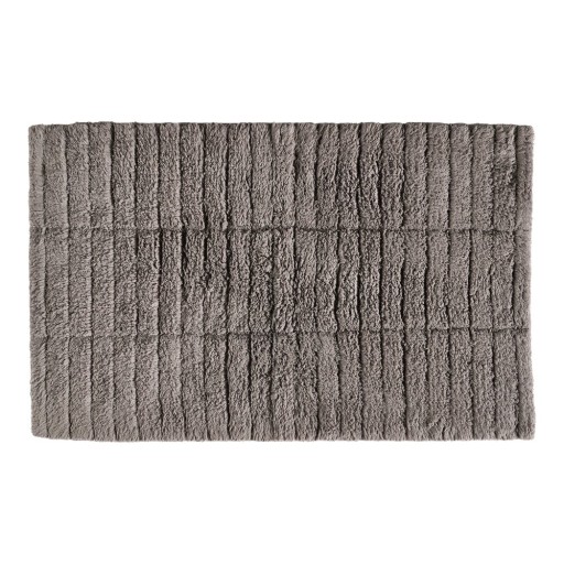 Covoraș din bumbac pentru baie Zone Tiles, 80 x 50 cm, gri - maro