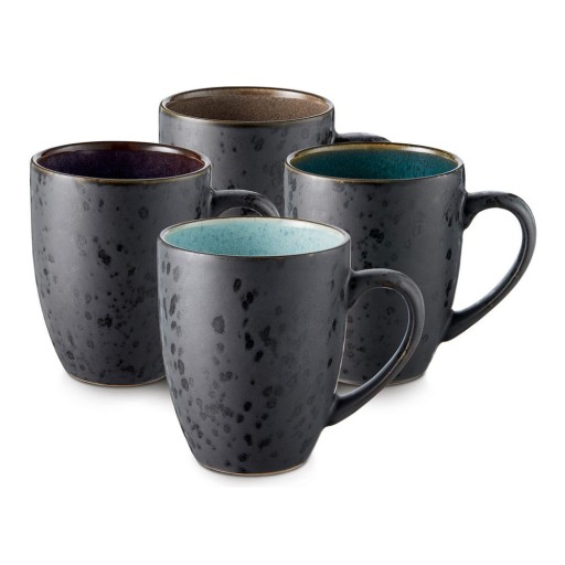 Set 4 căni din gresie ceramică Bitz, 300 ml