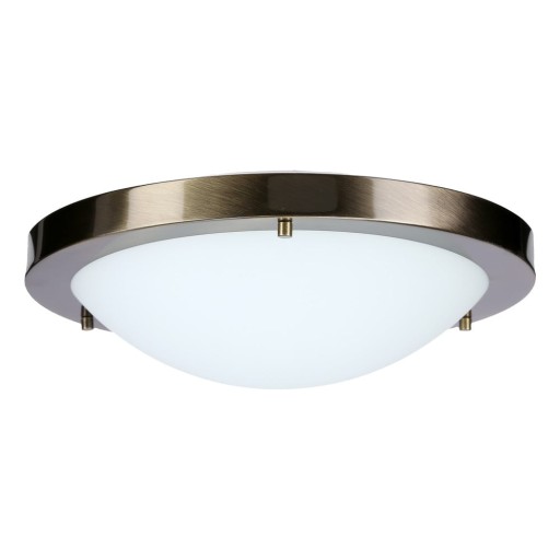 Plafonieră în culoarea bronz cu abajur din sticlă ø 18 cm Aquila – Candellux Lighting