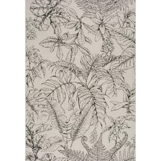 Covor de exterior Universal Tokio Leaf, 80 x 150 cm, crem