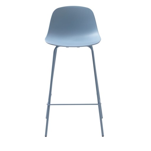 Scaun de bar albastru deschis din plastic 92,5 cm Whitby – Unique Furniture