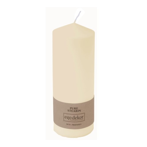 Lumânare Eco candles by Ego dekor Top, durată ardere 50 h, crem