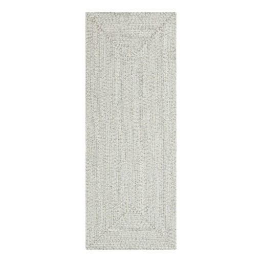 Covor alb/bej de exterior 200x80 cm - NORTHRUGS