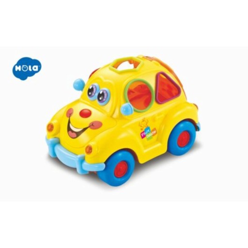 Jucarie sortare, M-Toys - Masinuta cu forme, lumini si sunete, plastic, multicolor