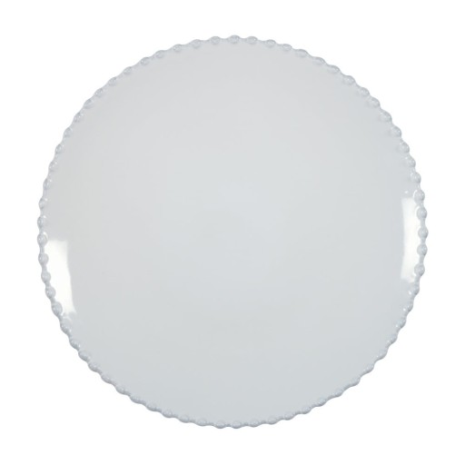 Farfurie din gresie ceramică Costa Nova Pearl, ⌀ 28 cm, alb