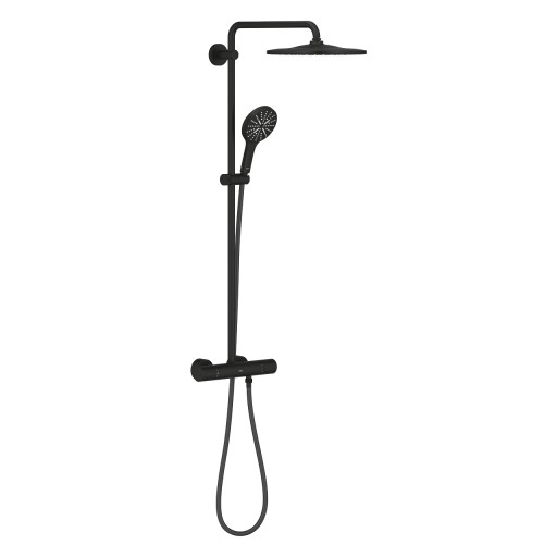 Coloana de dus Grohe Rainshower SmartActive 310 cu baterie termostatata phantom black