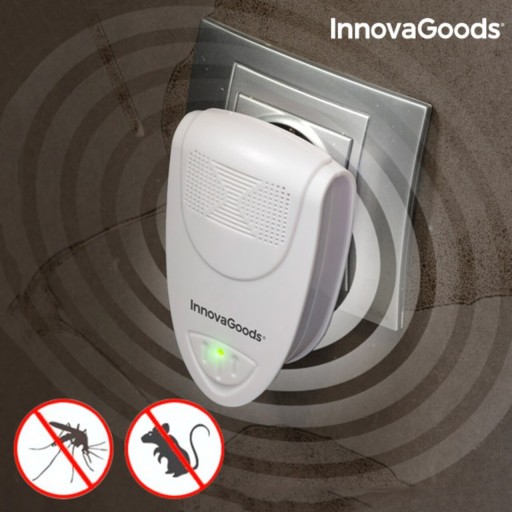 Aparat ultrasonic de alungat insecte si rozatoare Mini InnovaGoods