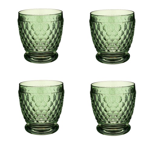 Set 4 pahare apa Villeroy & Boch Boston Coloured verde 100mm 0.33 litri