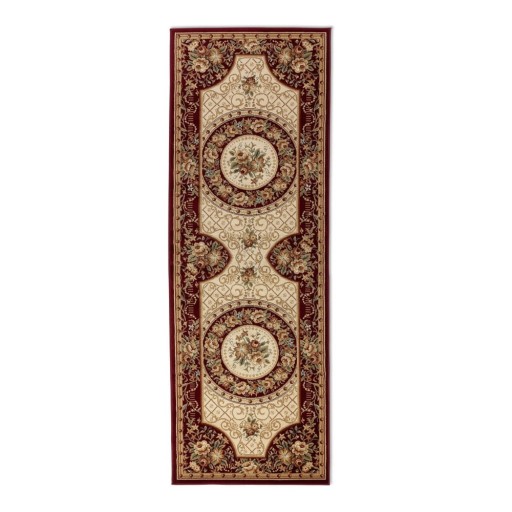 Covor tip traversă burgundy/bej 80x240 cm Herat – Nouristan